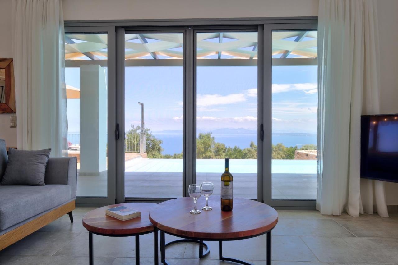 Tsakmakis Villas Luxury- Panoramic Sea View - Lefkada Tsoukaladhes Bagian luar foto