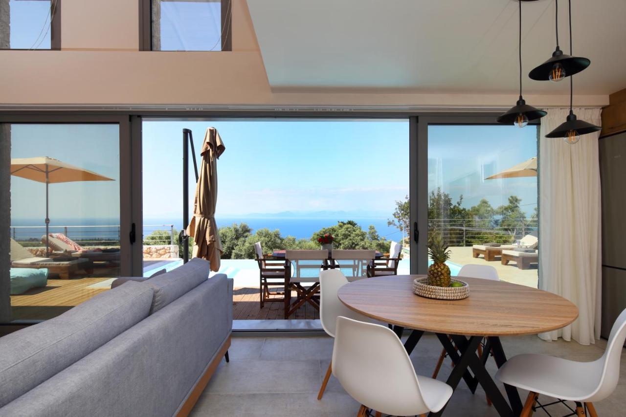 Tsakmakis Villas Luxury- Panoramic Sea View - Lefkada Tsoukaladhes Bagian luar foto