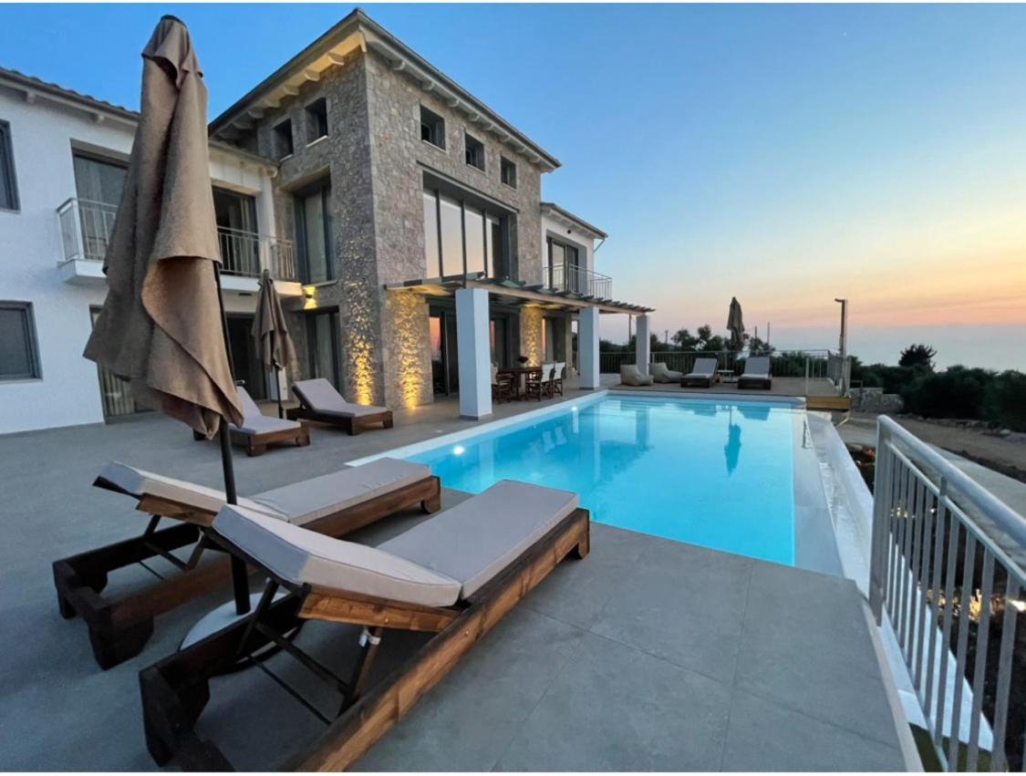 Tsakmakis Villas Luxury- Panoramic Sea View - Lefkada Tsoukaladhes Bagian luar foto